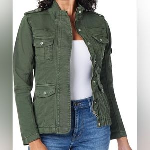 Kensie Jeans Olive Utility Jacket - Size Large